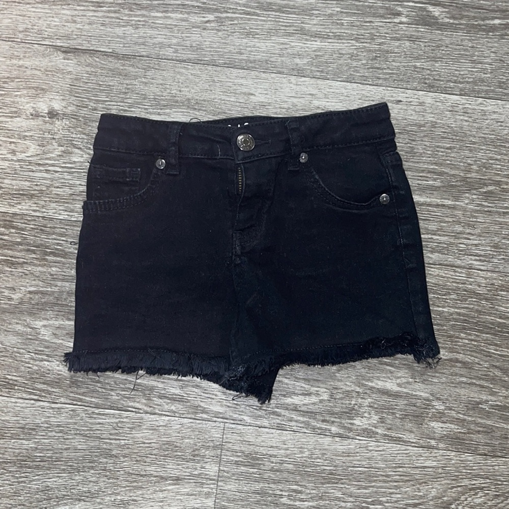 Black Denim Toddler Shorts